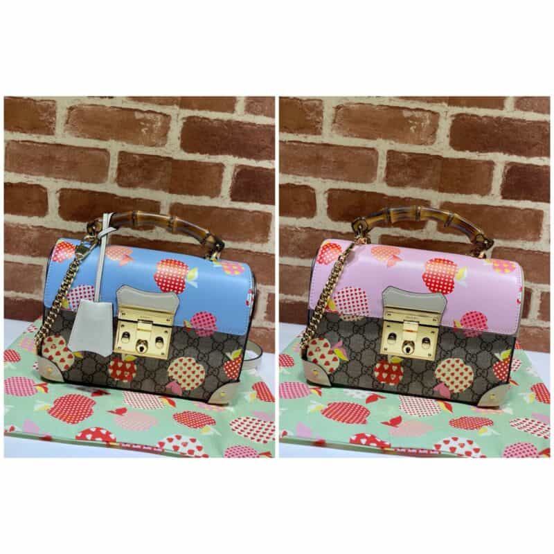 GUCCI古驰Padlock系列心苹果图案小号手袋603221