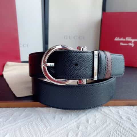 Ferragamo菲拉格慕   商务精英/生意场达人男士3.5cm腰带