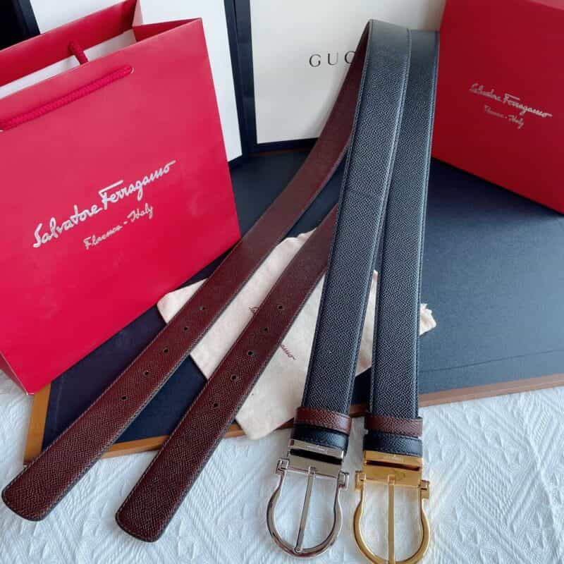Ferragamo菲拉格慕   商务精英/生意场达人男士3.5cm腰带