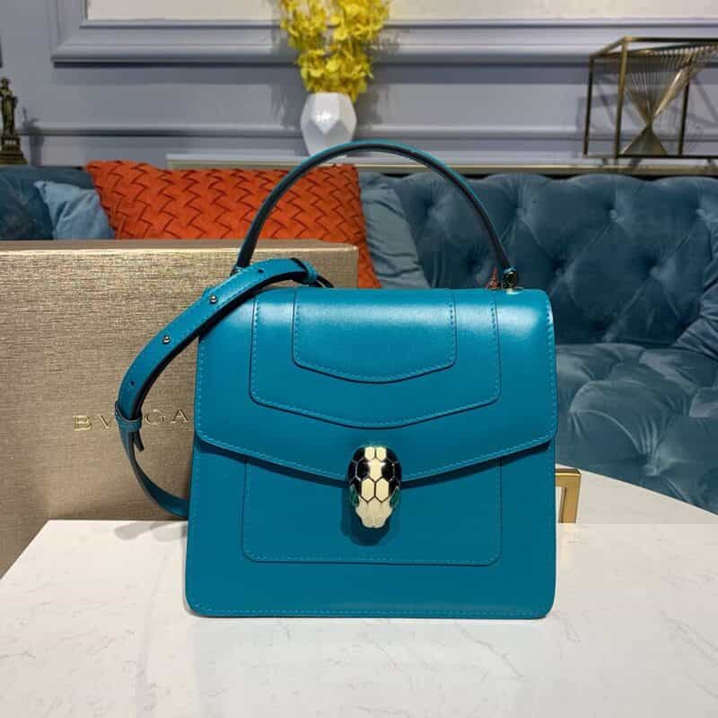 BVLGARI宝格丽意大利小牛皮三层手提包38329