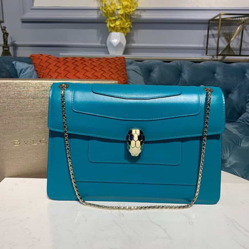 BVLGARI宝格丽意大利小牛皮双层肩背包38326