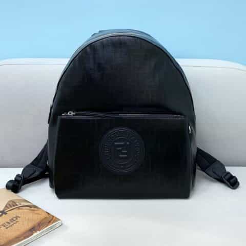 FENDI芬迪压印FF图案防水料背包2363