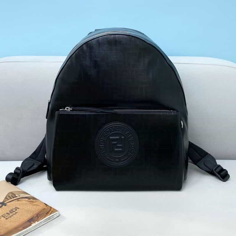 FENDI芬迪压印FF图案防水料背包2363