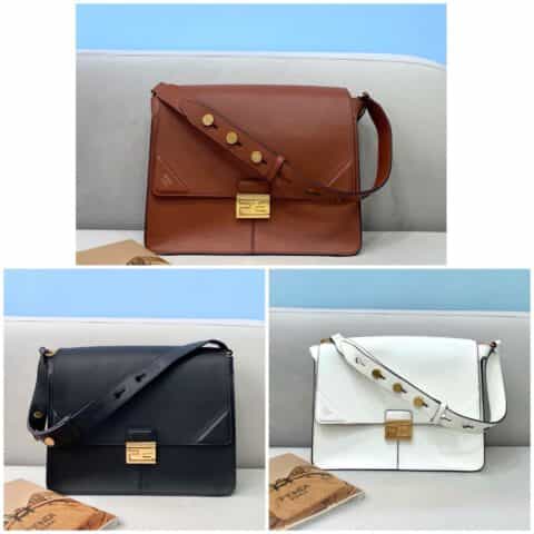 FENDI芬迪定制小牛皮FFlogo KAN U小方包0501