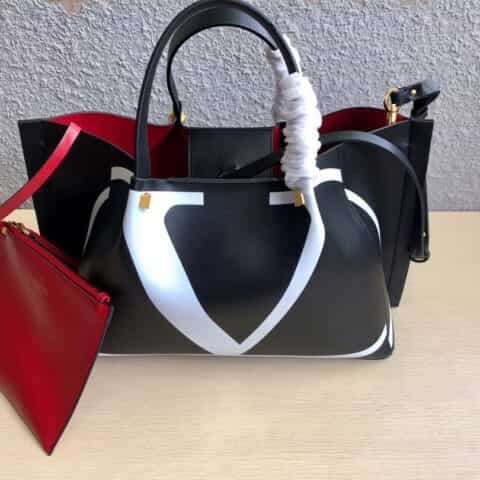 Valentino华伦天奴Garavani Escape 小牛皮购物袋0099S 0099L