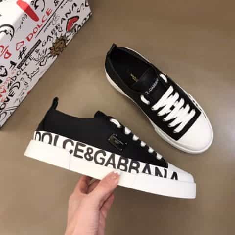 D&G杜嘉班纳   进口原版牛皮高端精品男士休闲运动鞋