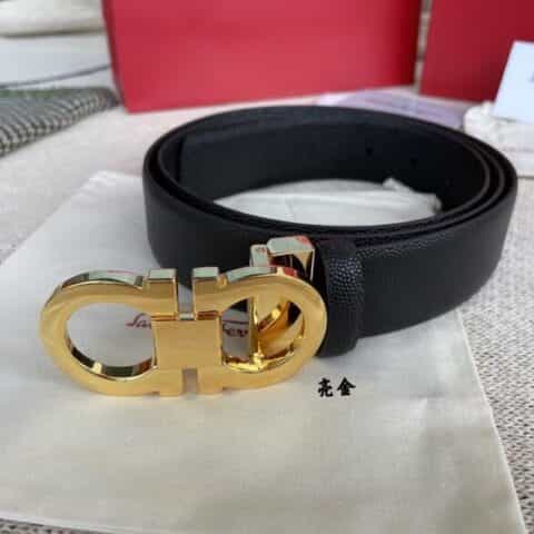 Ferragam菲拉格慕  意大利进口牛皮3.5cm腰带