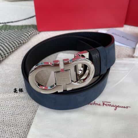 Ferragam菲拉格慕  意大利进口牛皮3.5cm腰带