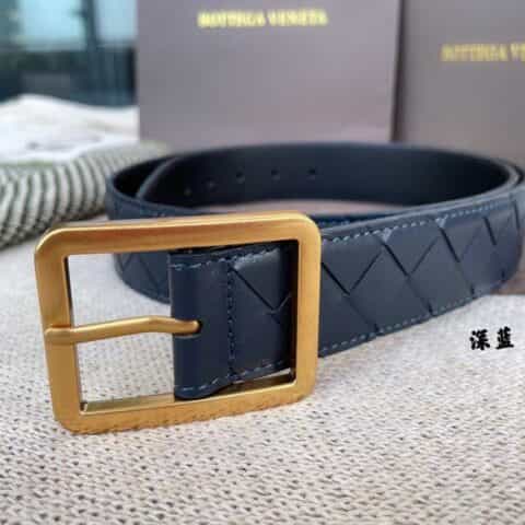 BV葆蝶家  进口牛皮采用手工编织腰带3.5cm