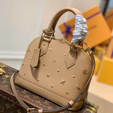 Louis Vuitton LV Alma BB handbag M58638奶茶色