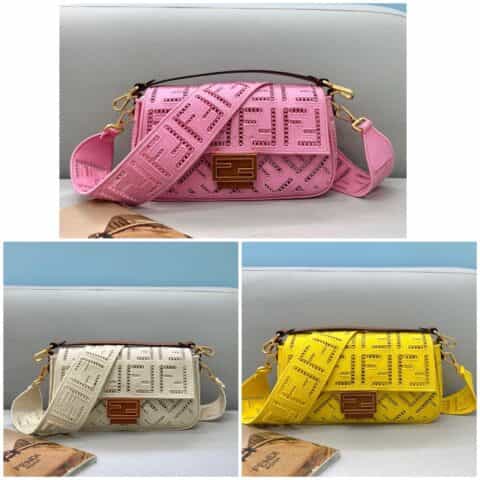 FENDI芬迪帆布材质baguette手袋8372AL