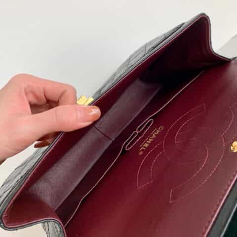 Chanel 纯原厂2.55 reissue系列单肩斜挎包 A37587黑色金扣