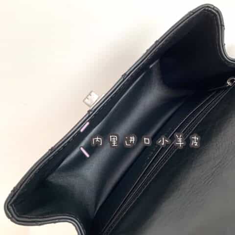 Chanel 纯原厂2.55 reissue系列单肩斜挎包 A37585黑色银扣