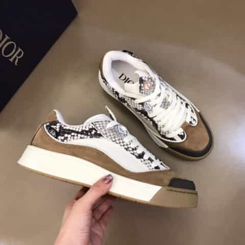DIOR迪奥    2021秋冬新款男士印花帆布休闲运动鞋