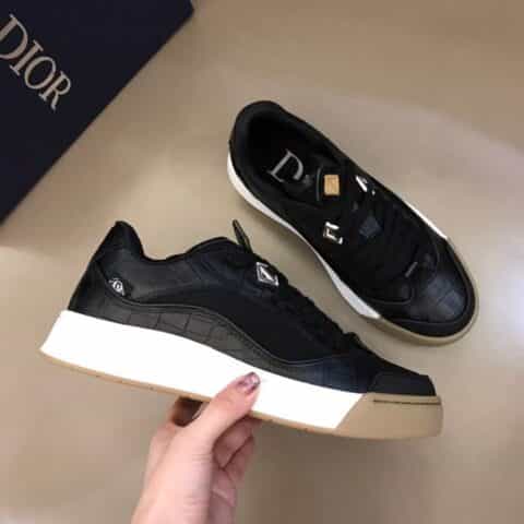 DIOR迪奥    2021秋冬新款男士印花帆布休闲运动鞋