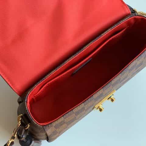 Louis Vuitton LV Croisette 棋盘格手提包 N53000棕色