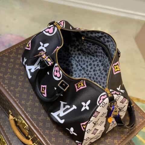 Louis Vuitton LV Keepall Bandoulière 45 旅行袋 M58656黑色