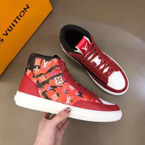 LV/路易威登   七夕限定CHARLIE 男士高帮运动鞋