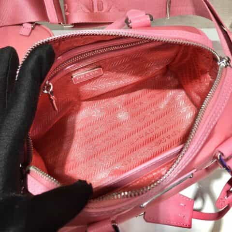 Prada hyper leaves 波士顿三合一枕头包 1BA846粉色
