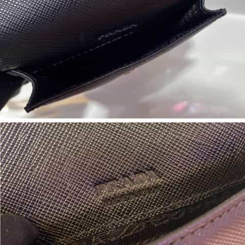 Prada 新款全皮手机包 2VZ068银三角标