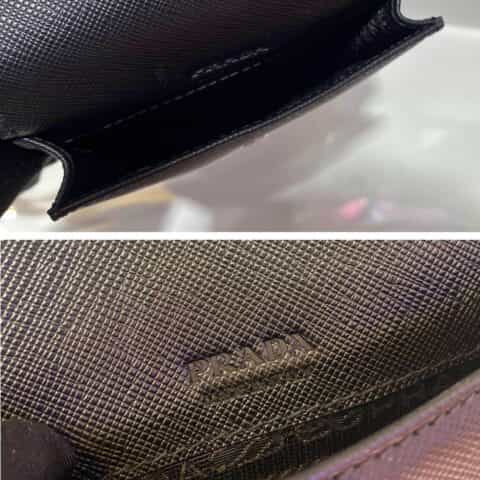 Prada 新款全皮手机包 2VZ068红三角标