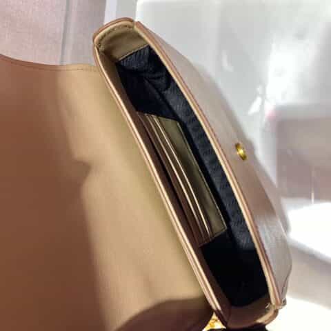 Prada Saffiano皮革单肩斜挎包 1BD275卡其