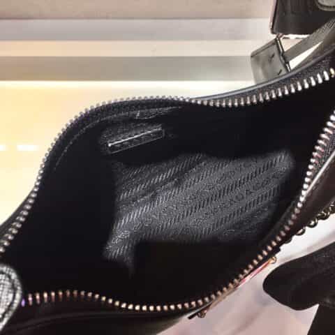 Prada Hobo 全皮三合一腋下包 1BH204黑色