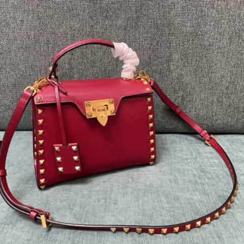 VALENTINO华伦天奴粒面小牛皮手提包0488