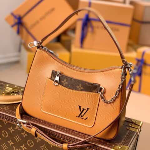 Louis Vuitton LV Marelle Epi bag M80794焦糖色