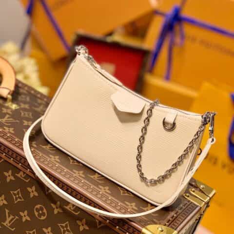 Louis Vuitton LV Easy Pouch on Strap bag M80479米色