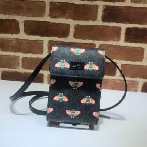 GUCCI古驰蜜蜂印花手机包673016