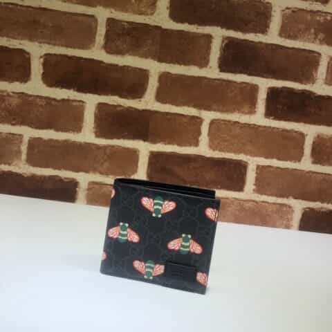 GUCCI古驰蜜蜂印花男士短夹451268