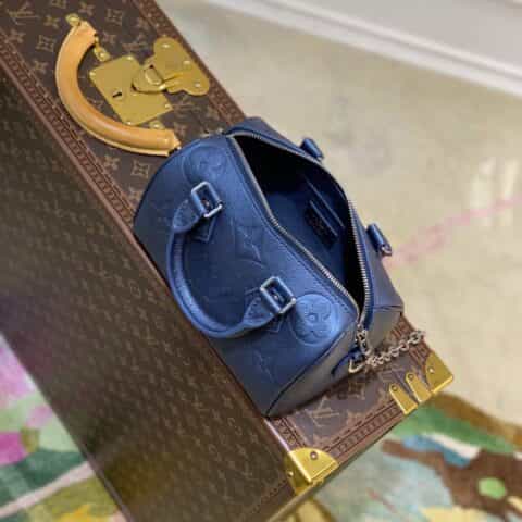 Louis Vuitton LV Speedy Bandoulière 20 handbag M58958蓝色