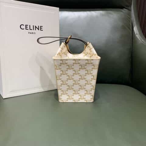Celine STRAP BOX 197142白花