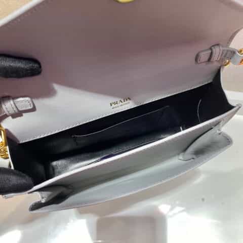 Prada Saffiano皮革斜挎包 1BP020灰色