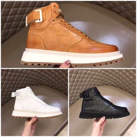 LV/路易威登     L 奢品男士Abbesses高帮运动鞋