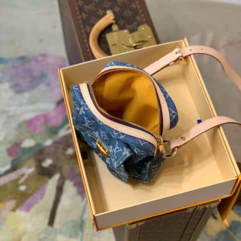 Louis Vuitton LV 中古牛仔斜挎包 M95348