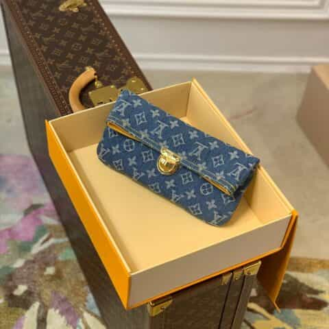 Louis Vuitton LV Vintage 中古牛仔手包手抓包 M44472