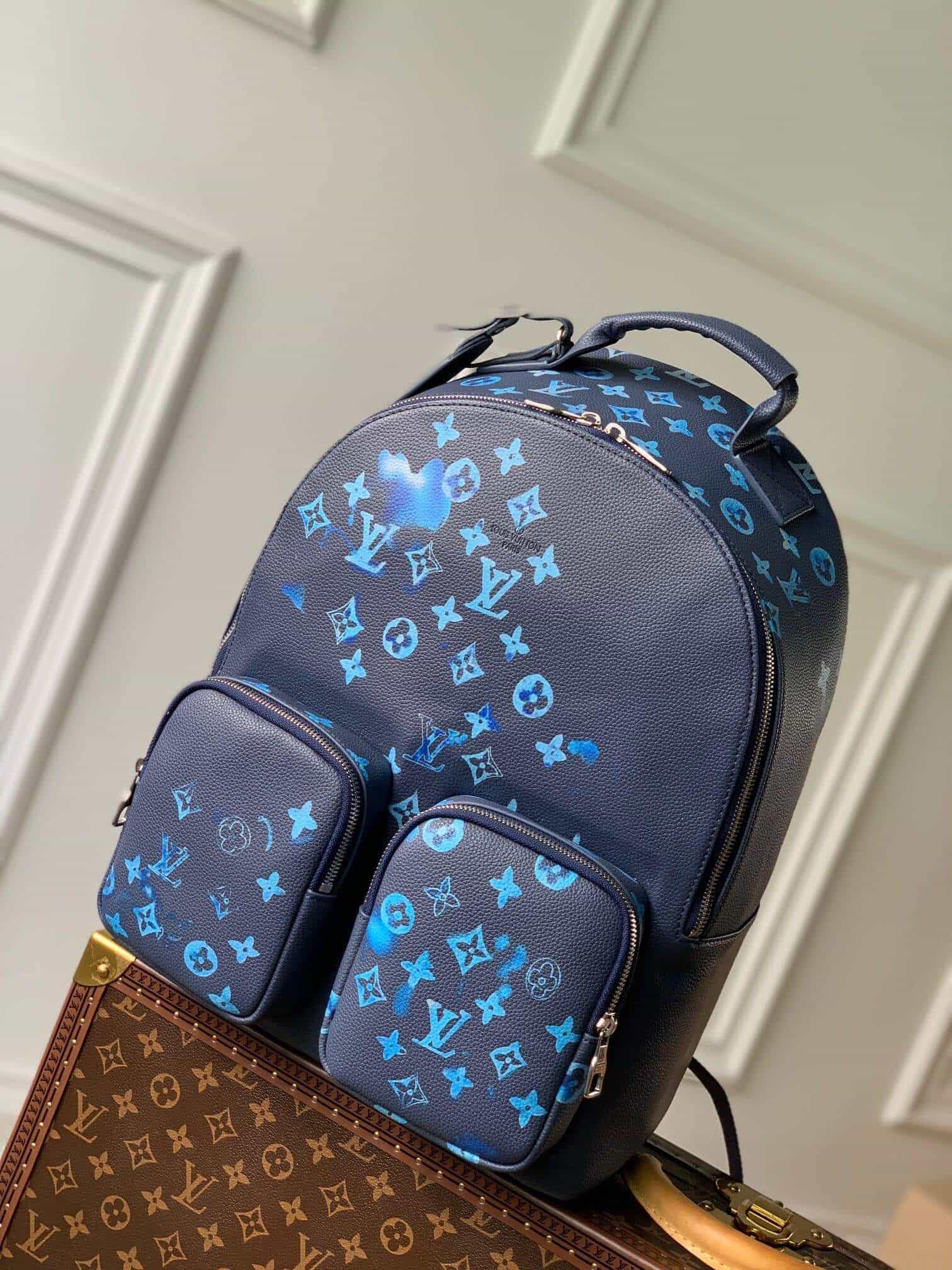 LOUIS VUITTON LOUIS VUITTON Multi Pocket Backpack Water Color Summer  Collection M57841 leather M57841