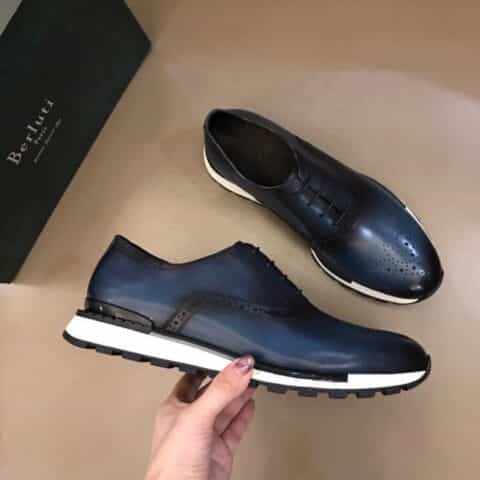 Berluti/布鲁提  进口牛皮材质纯手工重复擦色男士商务皮鞋
