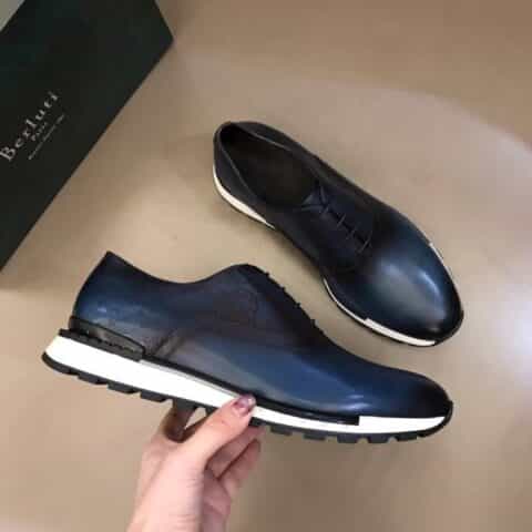 Berluti/布鲁提  进口牛皮材质纯手工重复擦色男士商务皮鞋