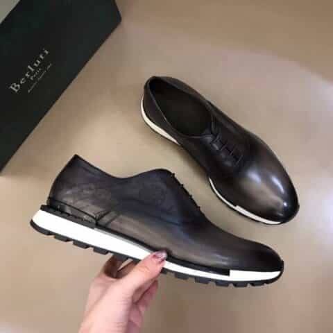 Berluti/布鲁提  进口牛皮材质纯手工重复擦色男士商务皮鞋