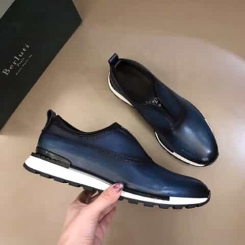 Berluti/布鲁提  进口牛皮材质纯手工重复擦色男士商务皮鞋