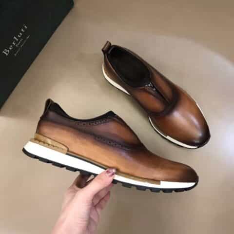 Berluti/布鲁提  进口牛皮材质纯手工重复擦色男士商务皮鞋