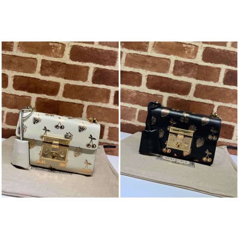 GUCCI古驰Padlock系列浆果印花小号肩背包409487