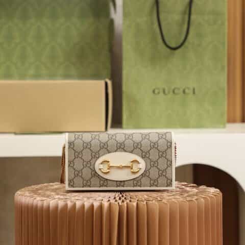 Gucci Horsebit 1955 wallet with chain ‎621892 92TCG 9761