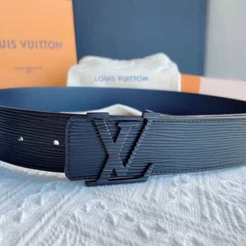 LV/路易威登   原单品质LV  Initiales. 40mm黑色水波纹腰带