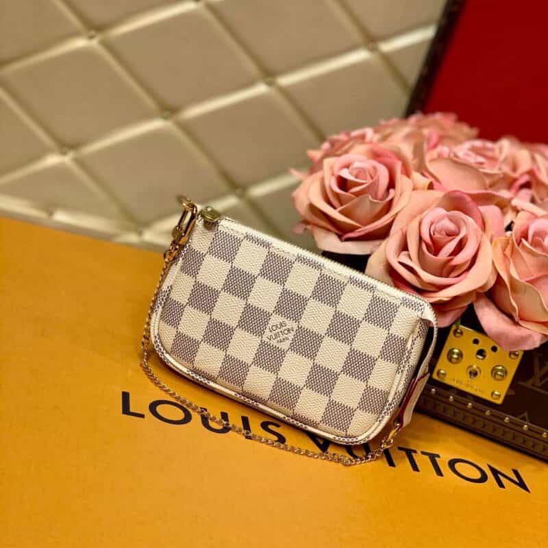 Louis Vuitton LV Mini Pochette Accessoires N58010白格