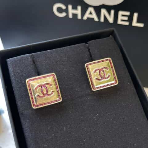 2021新款CHANEL香奈儿双c耳钉耳环