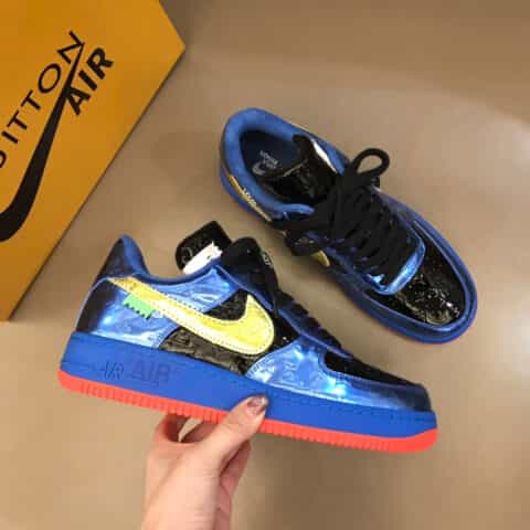 Loui* Vuitto* x OFF-WHITE x Nike 三方联名潮酷男士休闲运动鞋